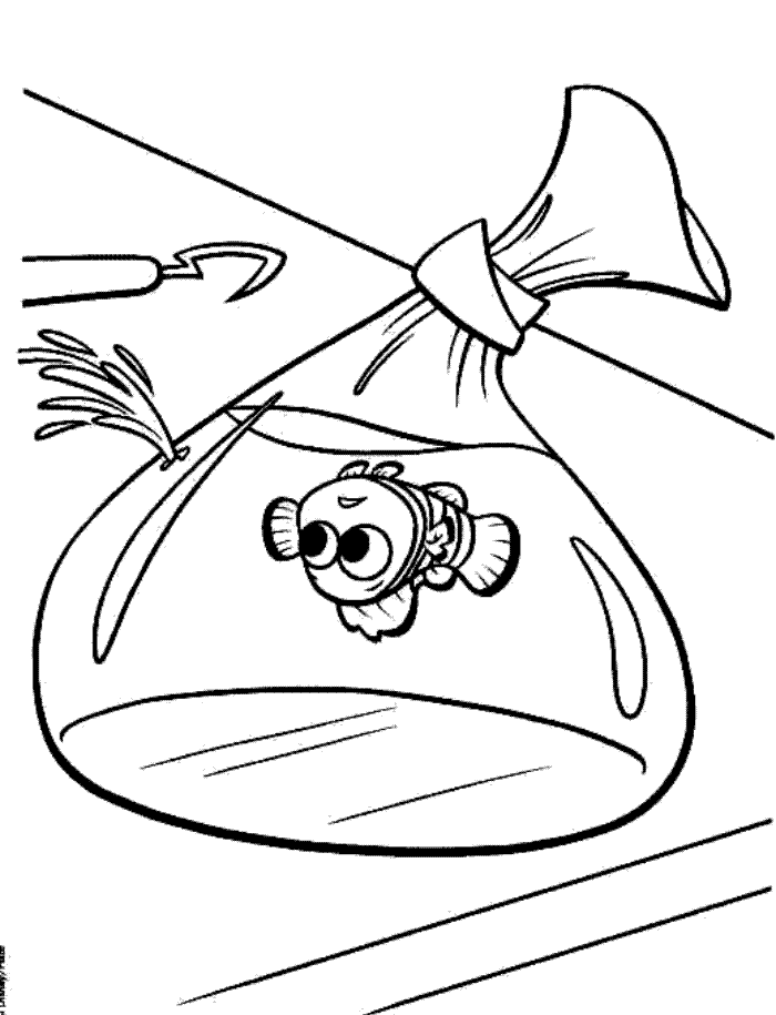 Plansa de colorat cu Finding Nemo 44 39